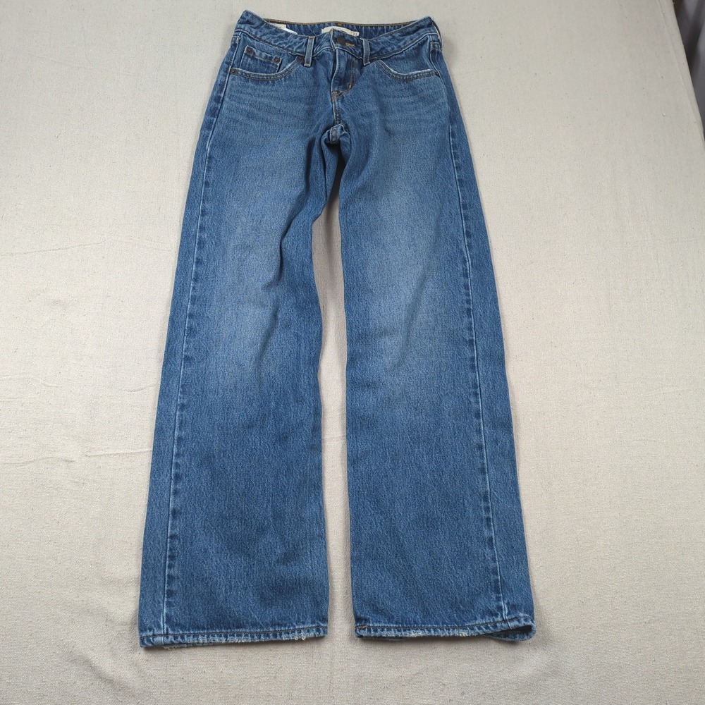 Levis Jeans Womens 23 Blue Premium Low Loose Relaxed Wide Leg Baggy